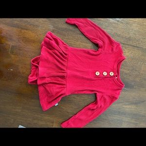 6-12 m Crimson Red Twirl posh peanut